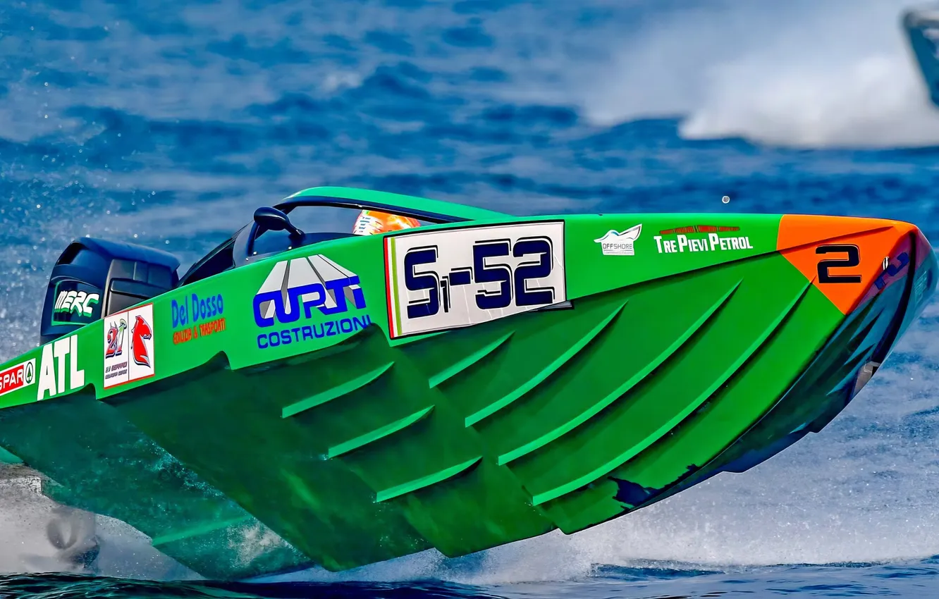 Photo wallpaper race, boat, speed
