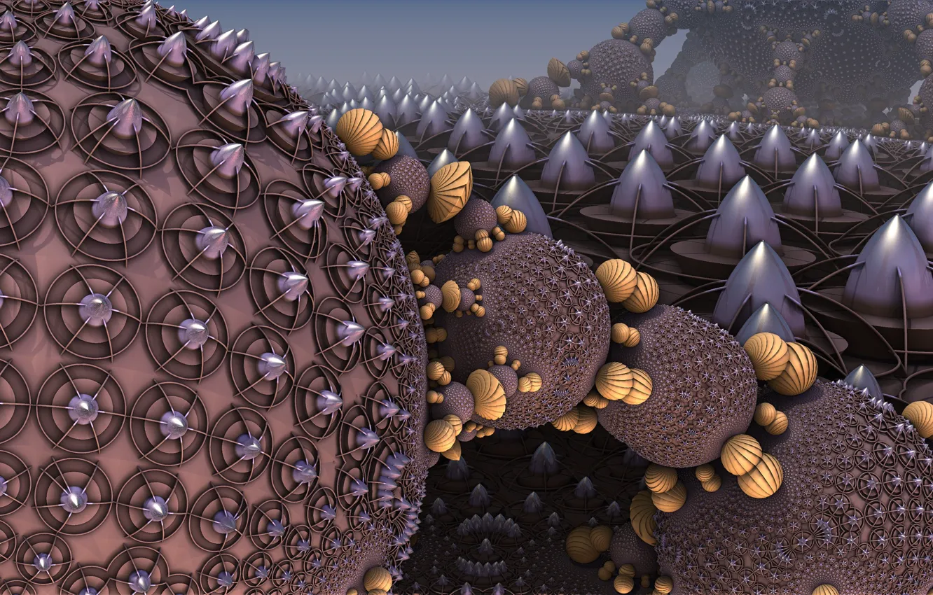 Photo wallpaper balls, balls, 3D graphics