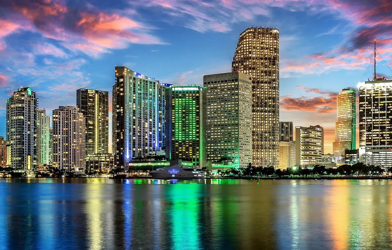 Photo wallpaper home, Miami, FL, USA, America, Miami, Florida