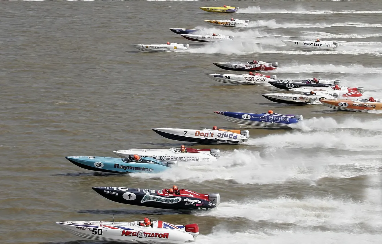 Photo wallpaper race, boat, speed