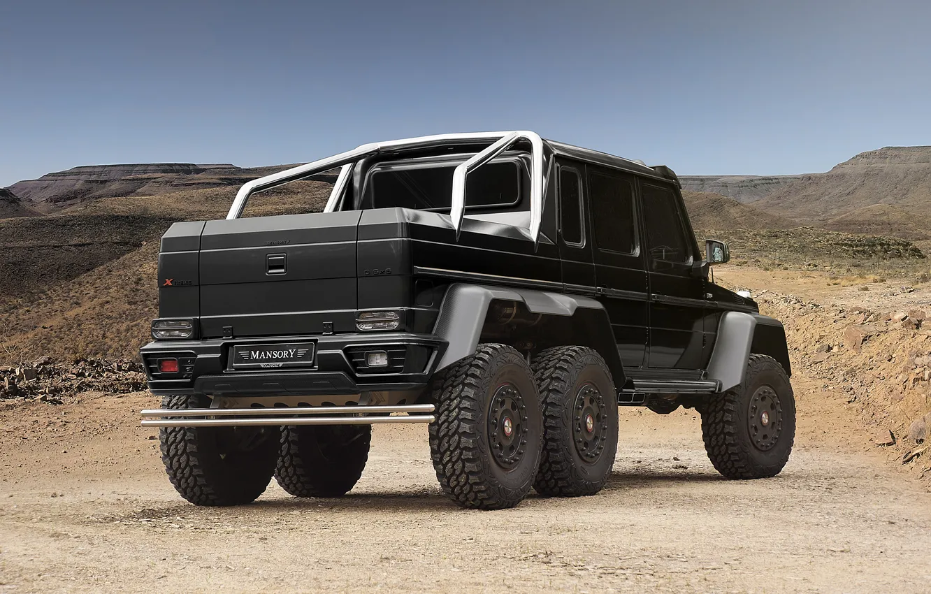 Photo wallpaper Mercedes, pickup, Mansory, AMG, 6x6, 2015, G 63, Gronos