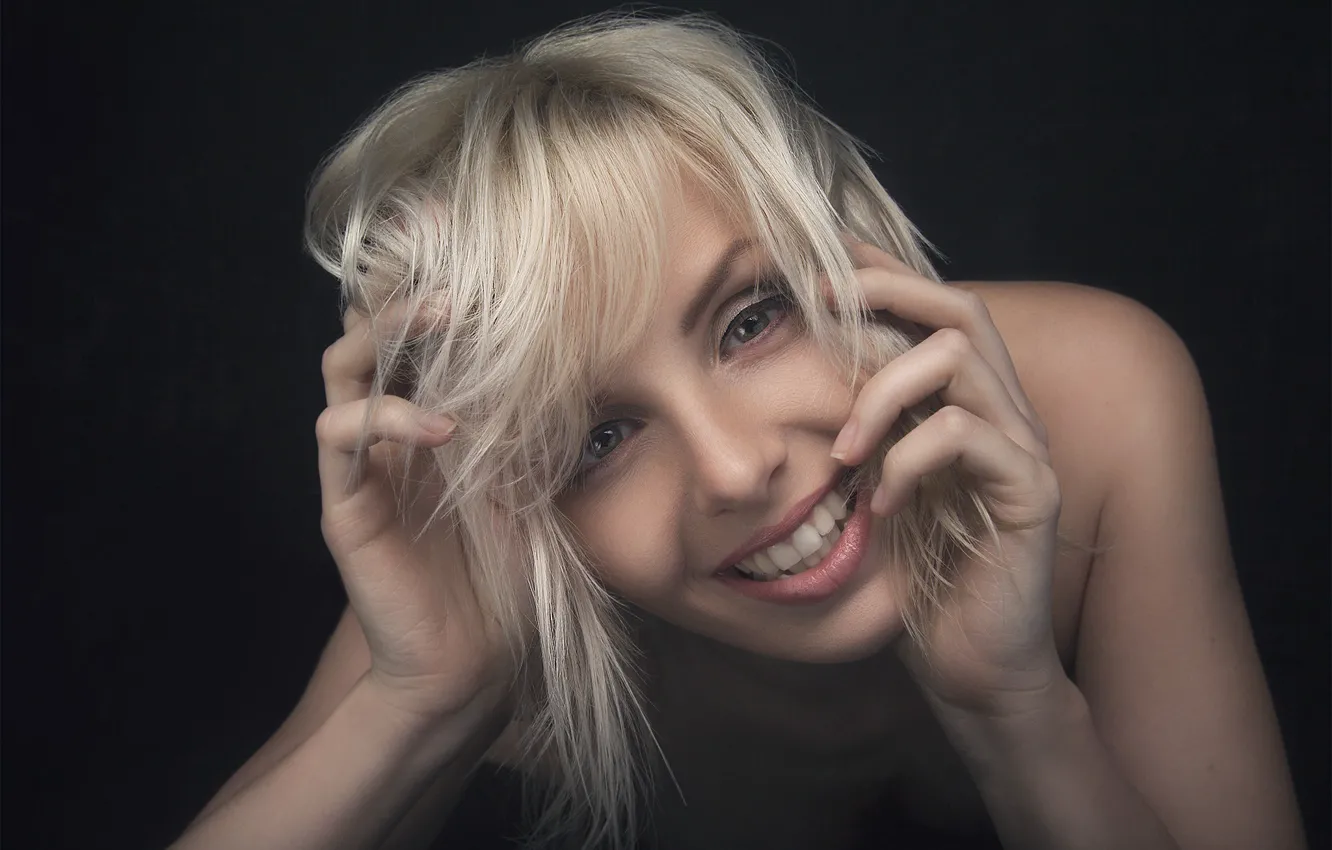 Photo wallpaper smile, portrait, teeth, Ulla Wolk