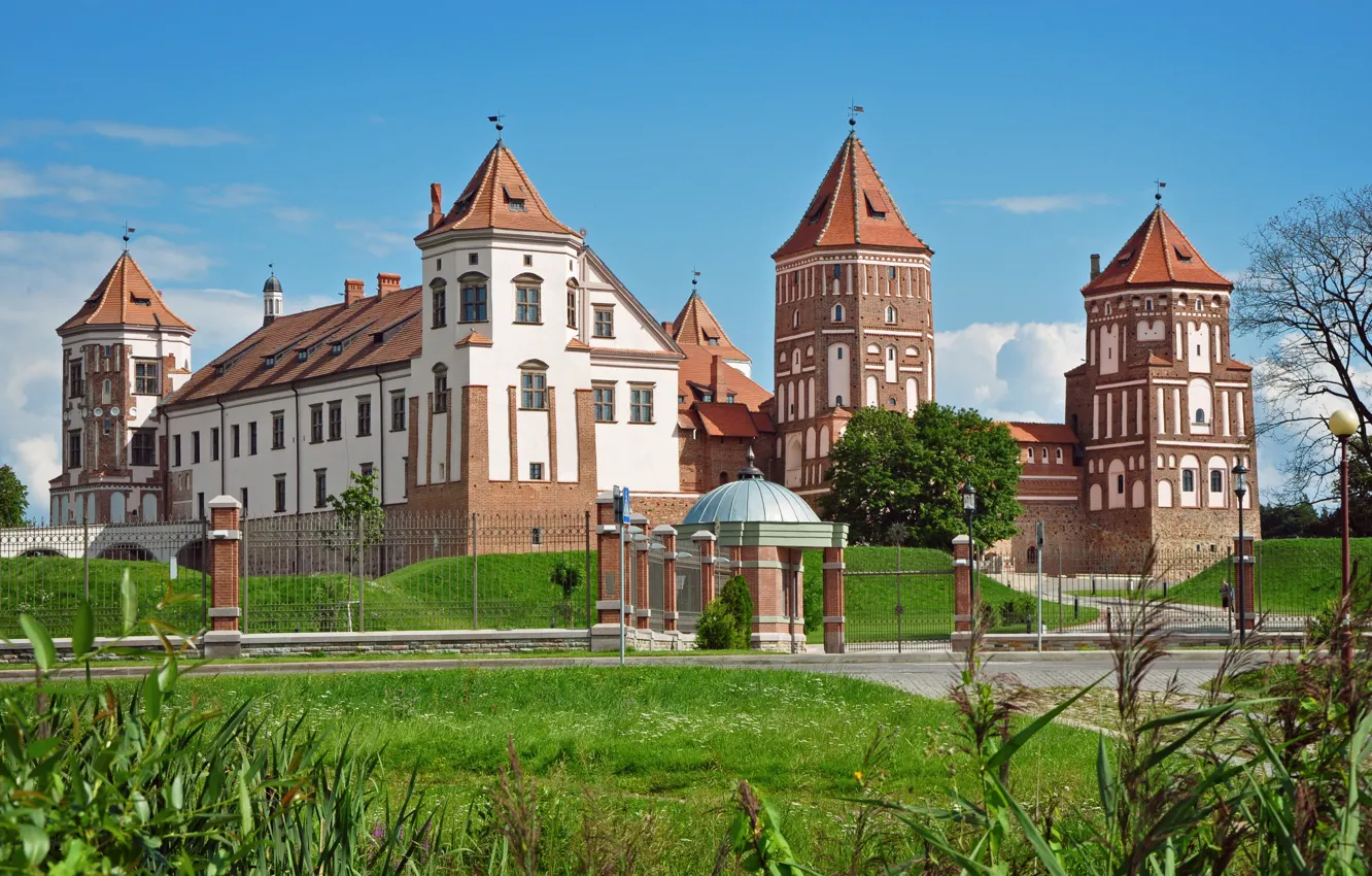 Photo wallpaper Belarus, Mir castle, Mirsky Castle Complex, Grodno region