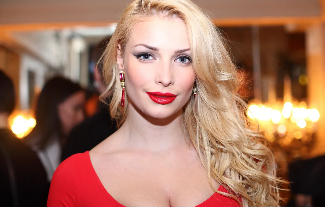 Photo wallpaper makeup, actress, blonde, singer, TV presenter, photoshoot, Tatyana Kotova, model