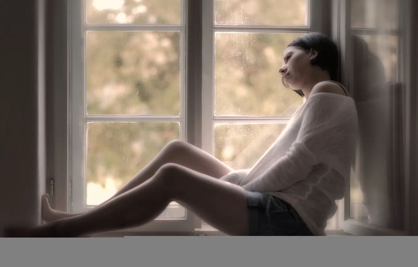 Photo wallpaper girl, pose, background