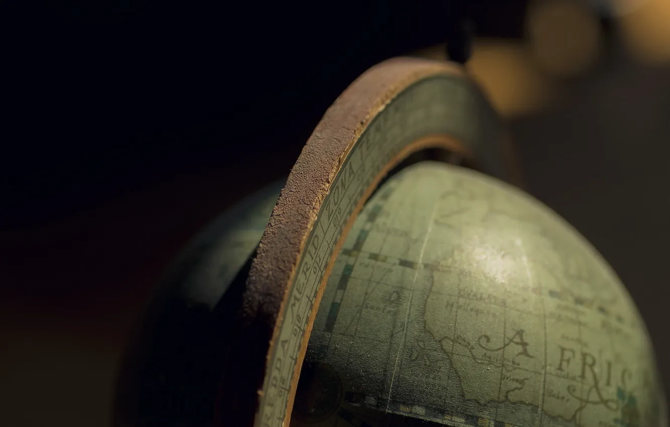 Photo wallpaper macro, background, globe