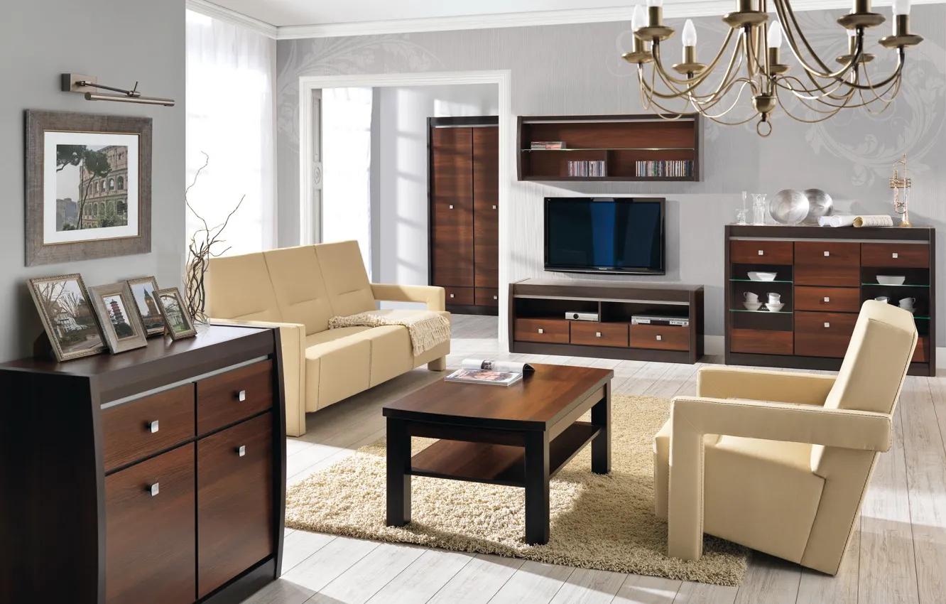 Photo wallpaper design, style, room, interior, living room