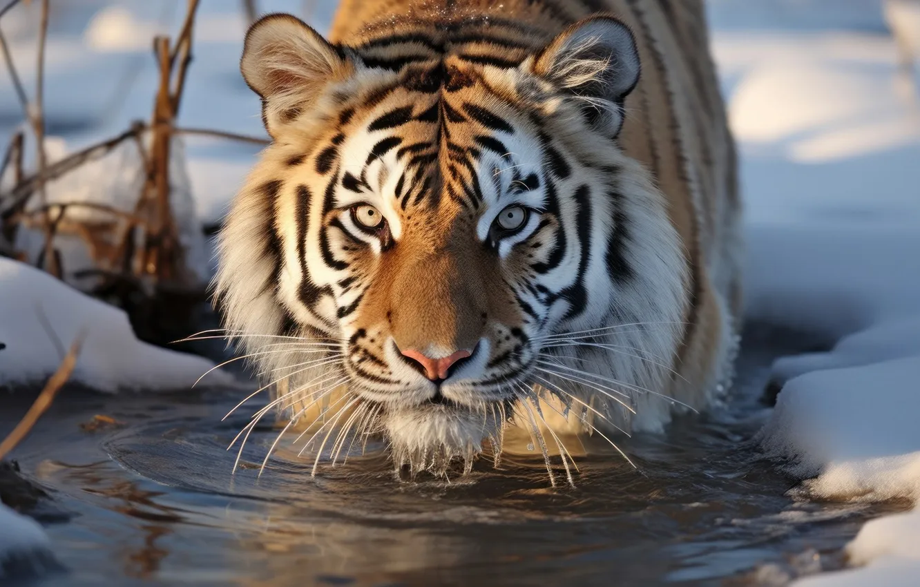 Photo wallpaper Predator, tiger, animal, big cat
