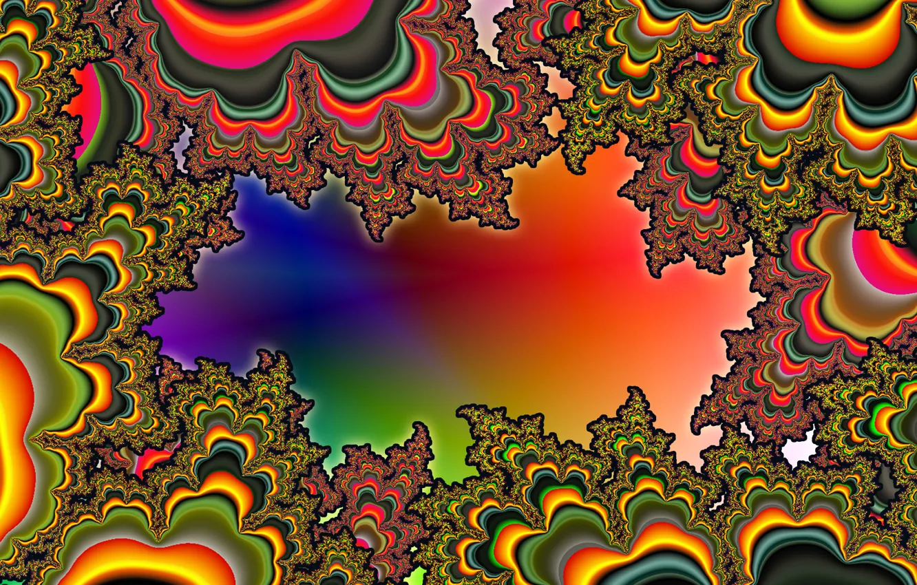 Photo wallpaper line, pattern, paint, divorce, spot, fractal