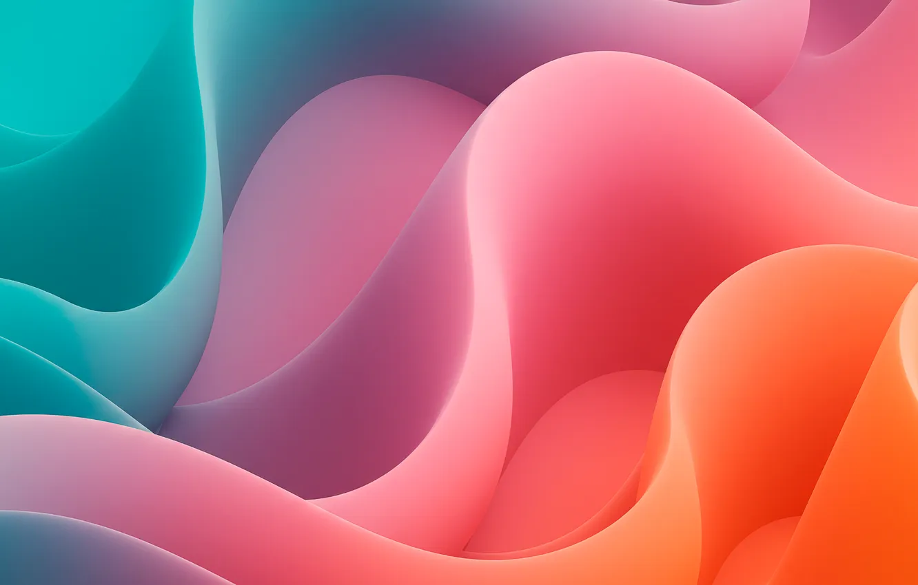 Photo wallpaper wave, waves, bright, abstraction, bright, abstrakcija