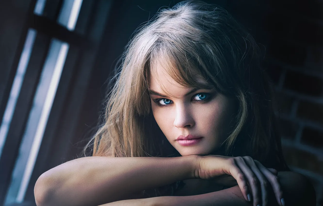 Photo wallpaper portrait, makeup, sponge, Scotland, Glasgow, Anastasia Shcheglova, Anastasiya, Stuart Fraser