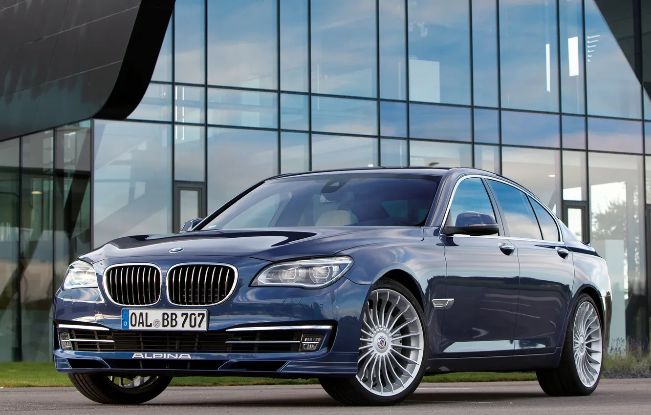 Photo wallpaper blue, BMW, BMW, Alpina, Bi-Turbo