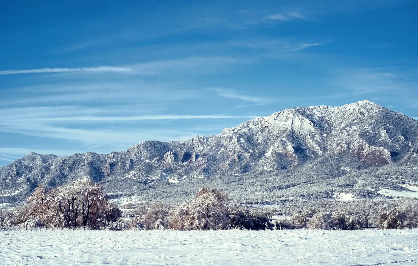 Photo wallpaper winter, snow, mountains, Colorado