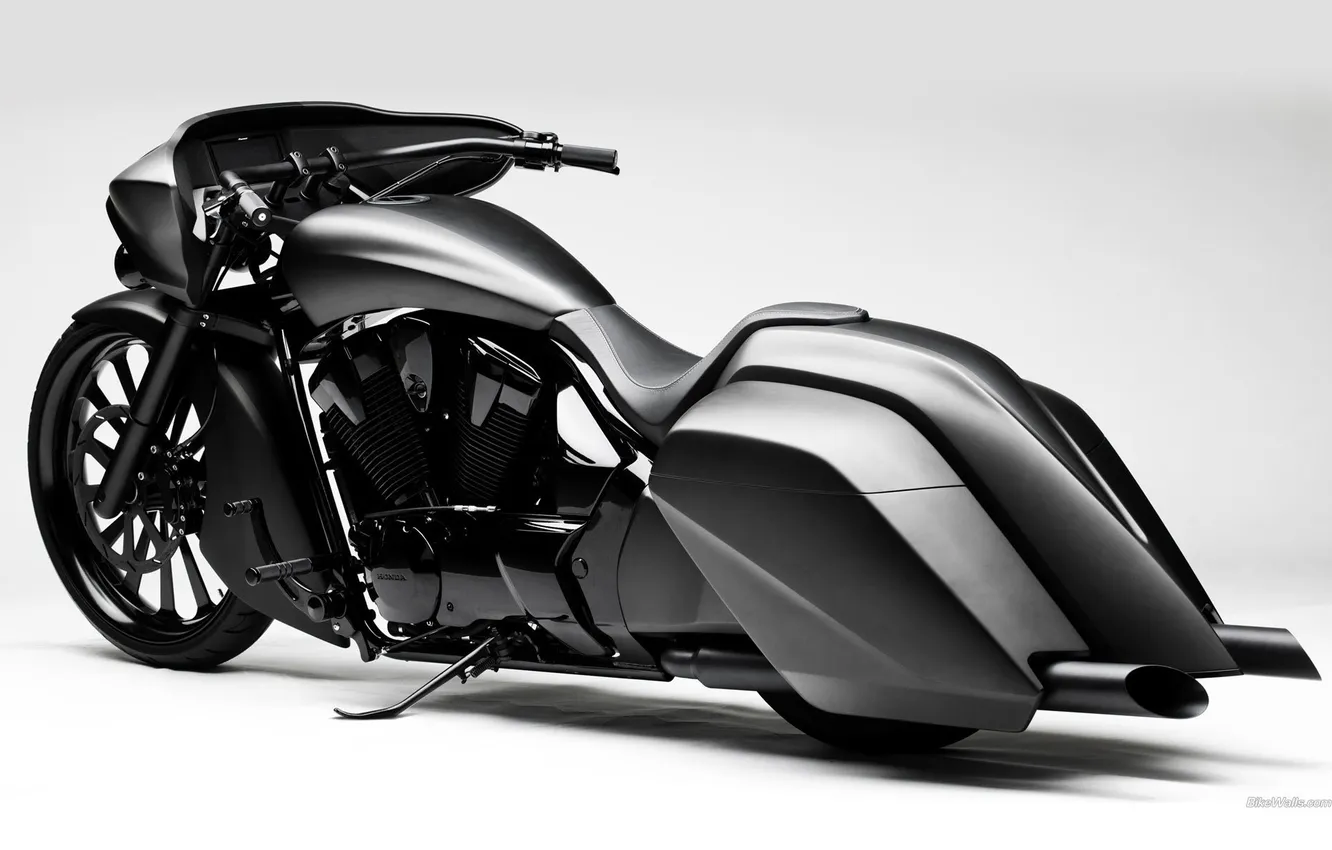 Photo wallpaper black, the concept, white background, Honda, Honda, 2011 concept, Stammer