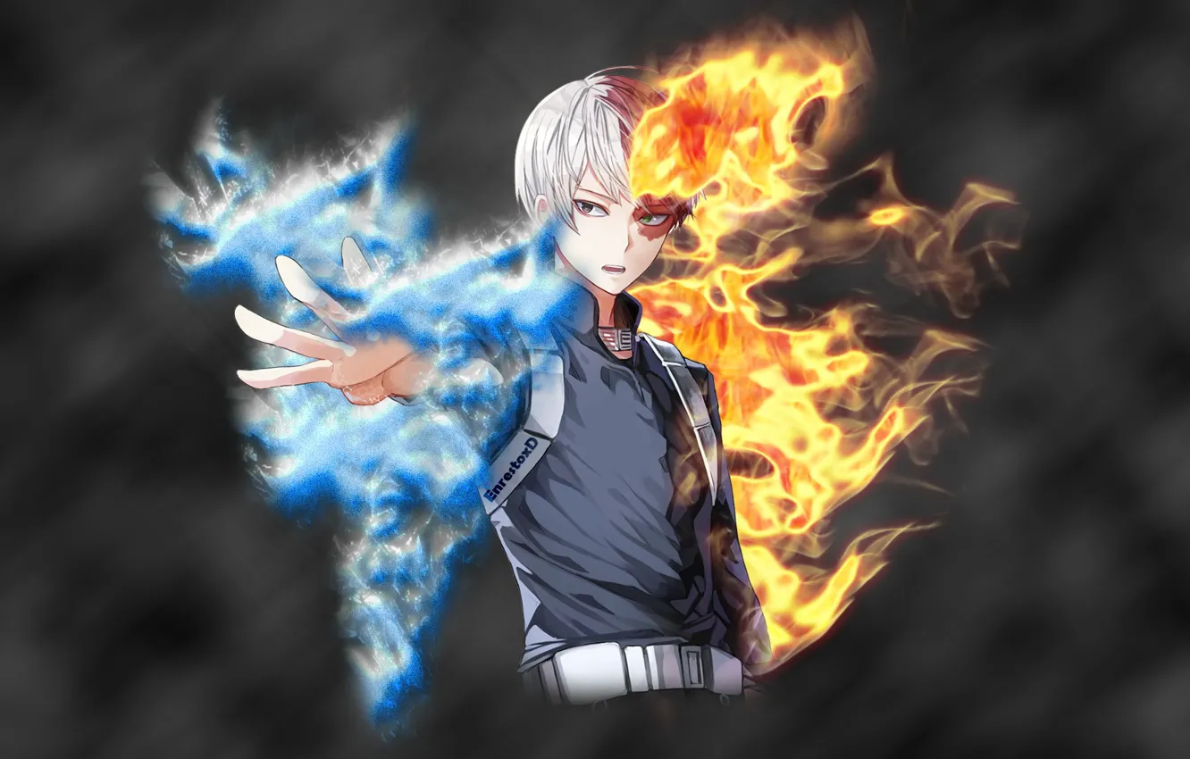 Photo wallpaper anime, art, Boku no Hero Academy, My hero Academy, Todoroki Shoto