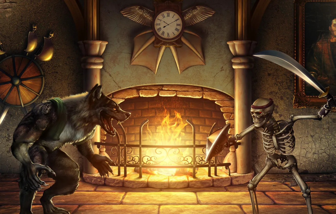 Photo wallpaper sake, sword, game, weapon, fight, ken, wolf, blade