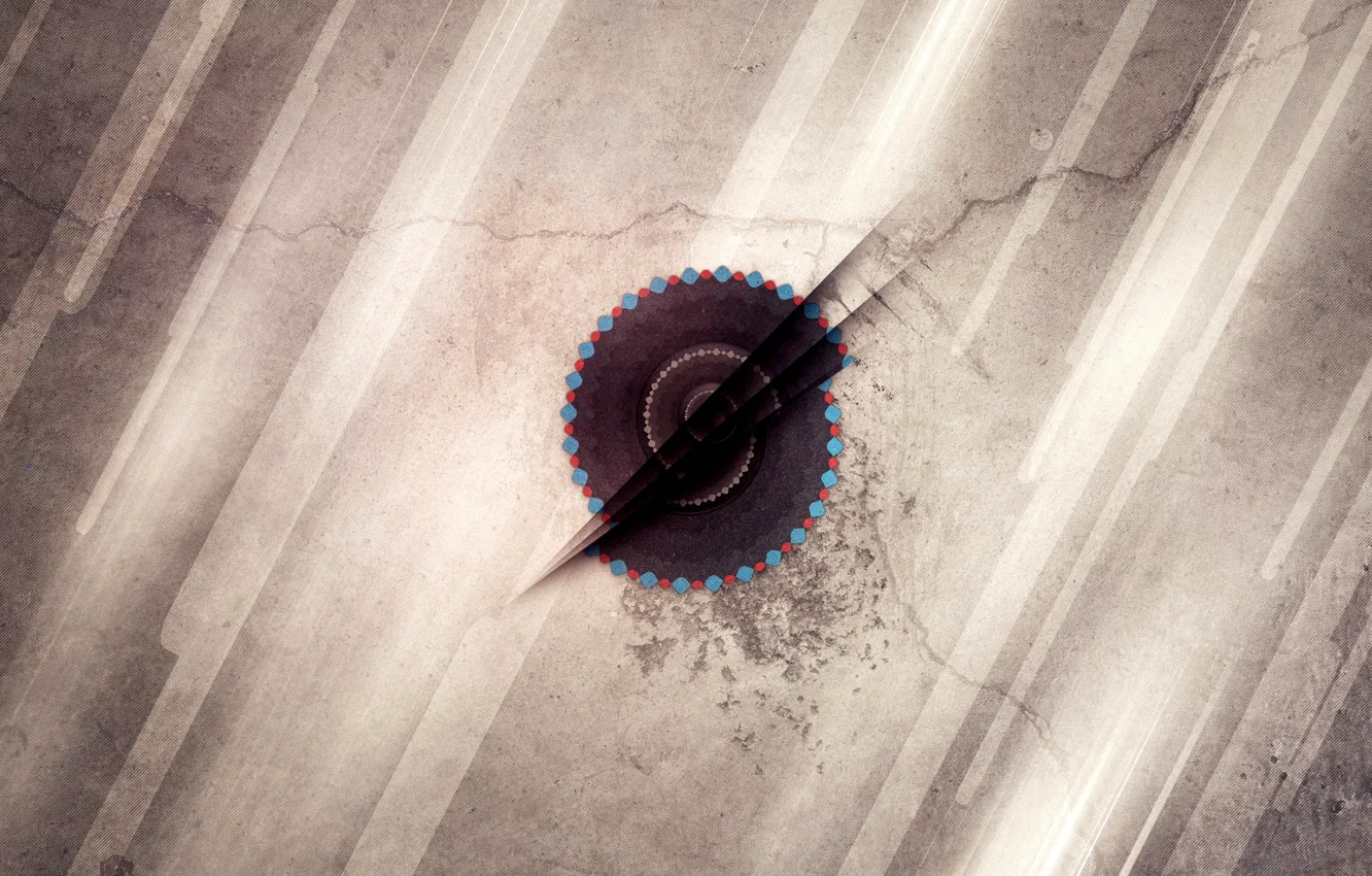 Photo wallpaper cracked, wall, minimalism, 2560_1600, minimal walls