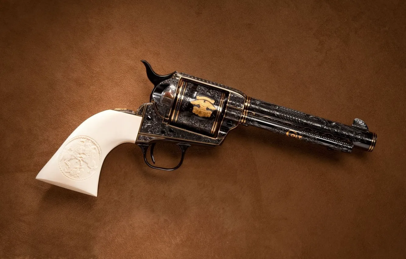 Photo wallpaper Colt, Revolver, Weapon