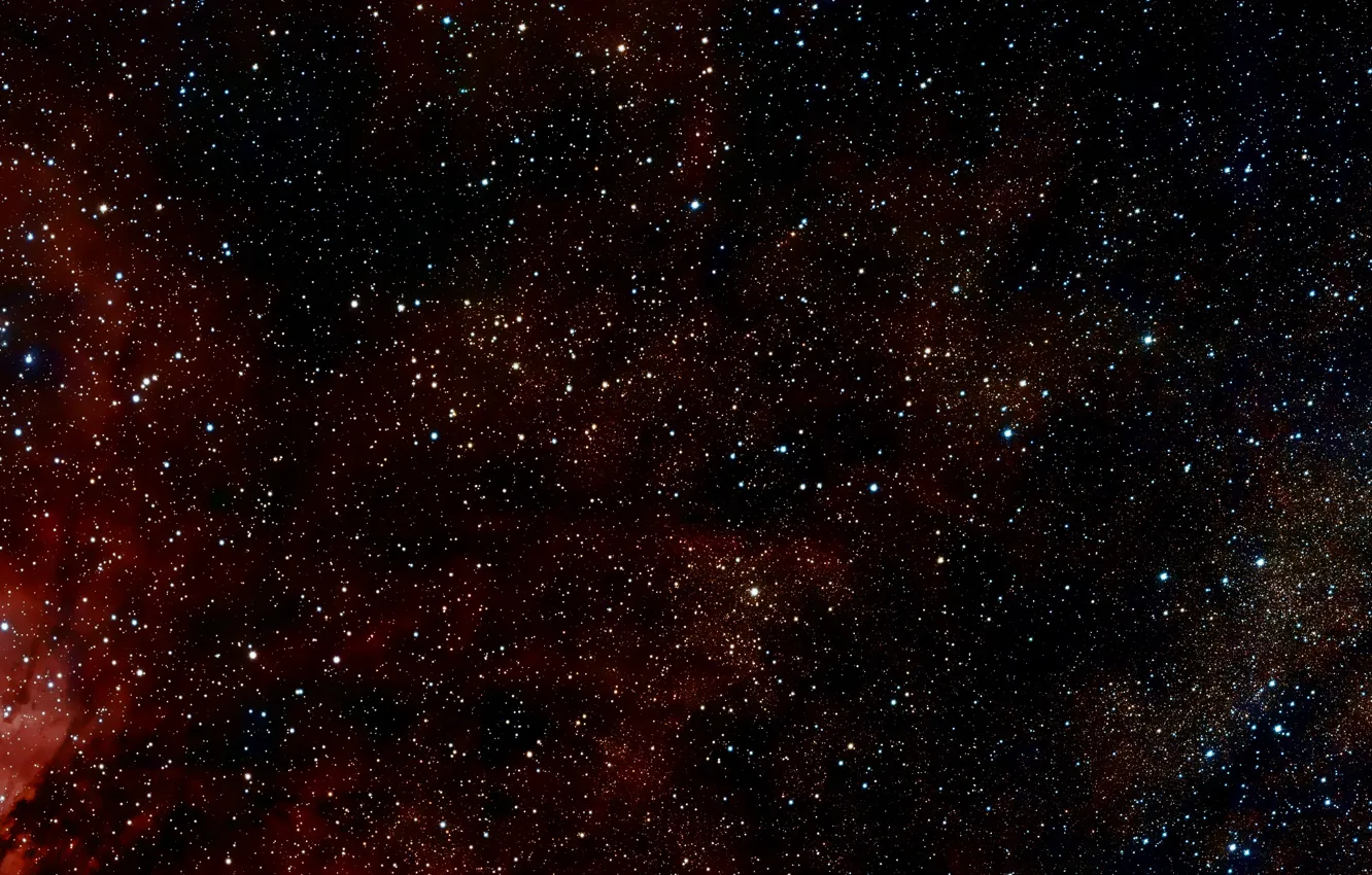 Photo wallpaper Stars, Nebula, Messier 17, Wide Field View, Messier 16, H II Region, Sharpless 2-54, Constellation …