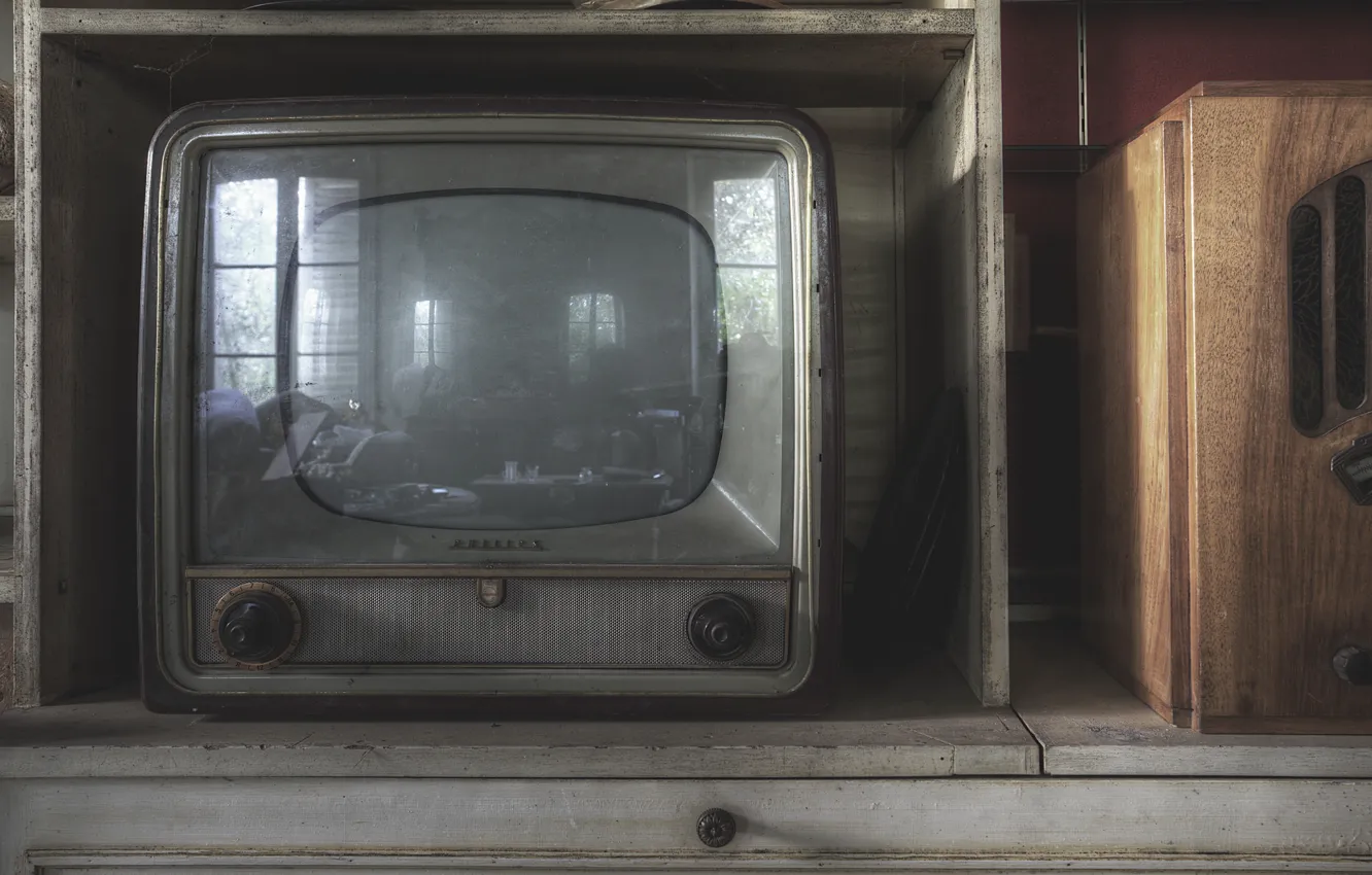 Photo wallpaper macro, background, TV