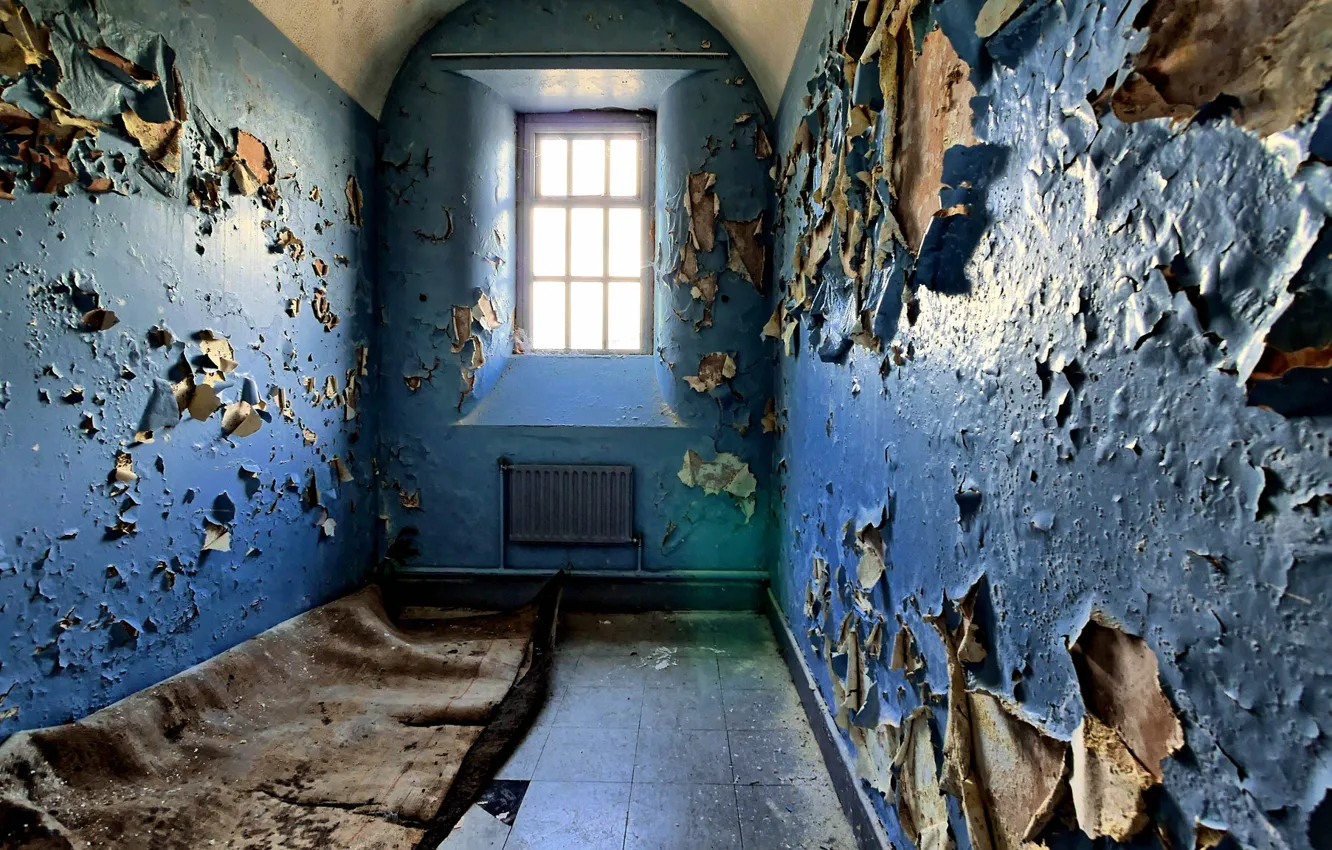 Photo wallpaper camera, window, prison