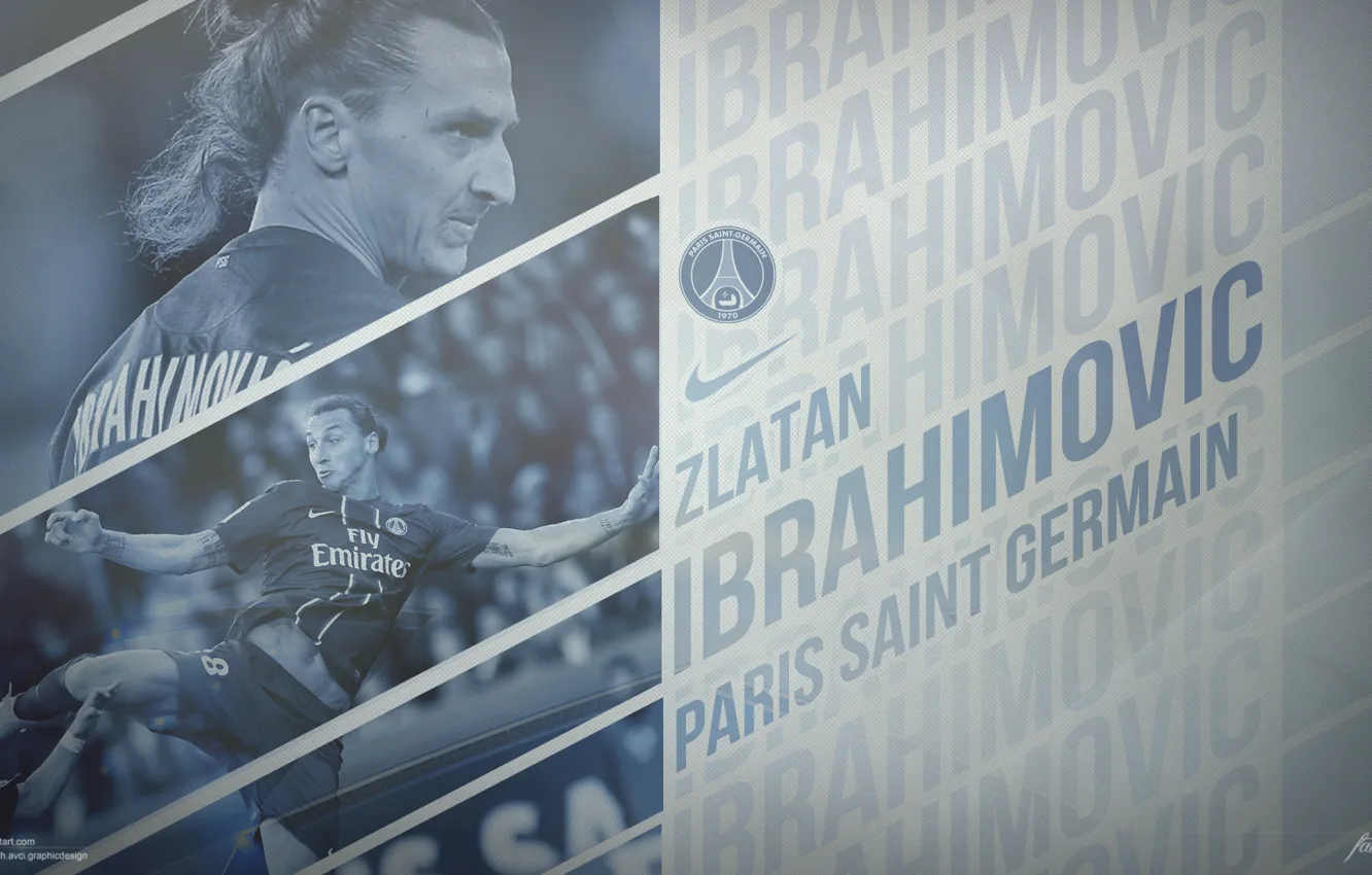 Photo wallpaper football, Paris, sport, football, soccer, Paris saint germain, zlatan Ibrahimovic