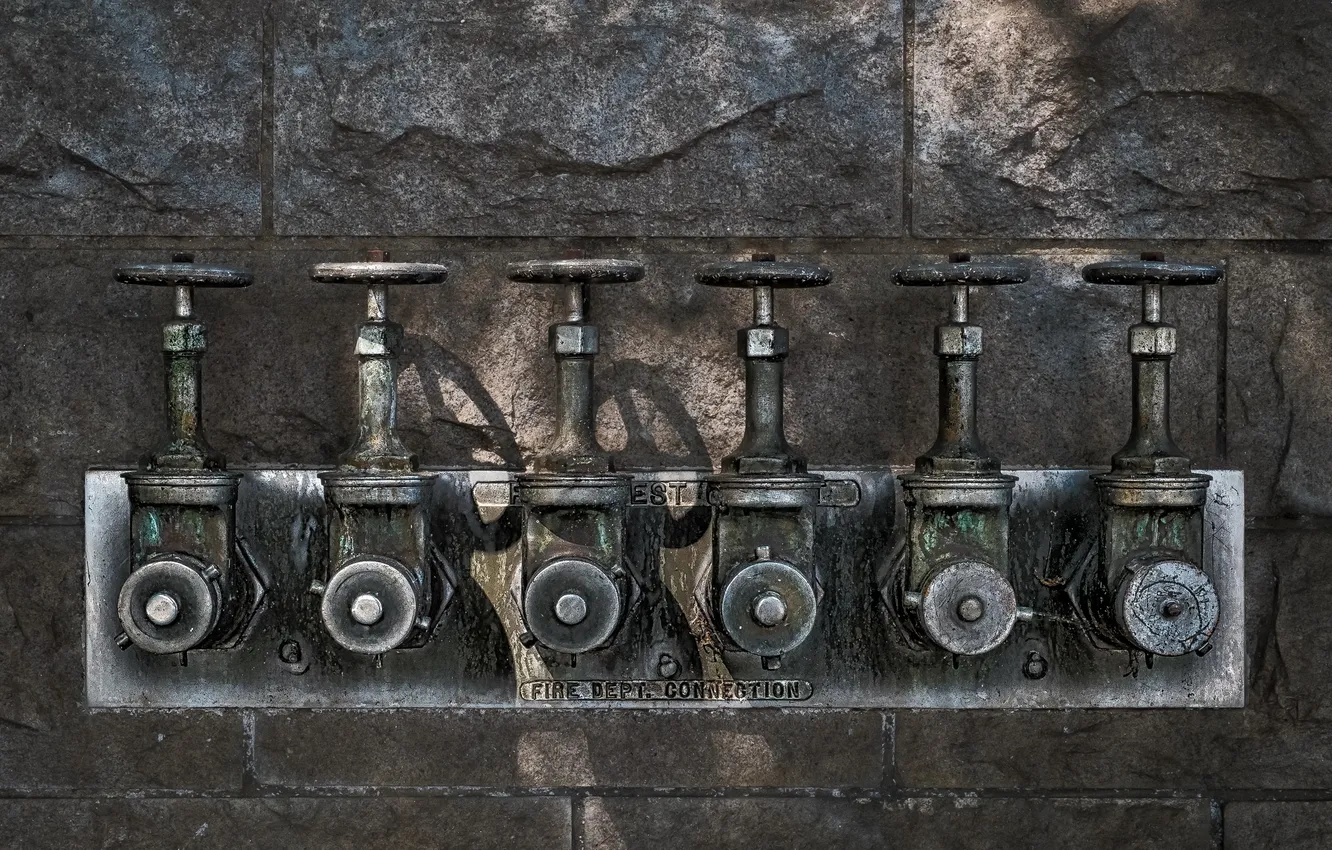 Photo wallpaper background, wall, valves