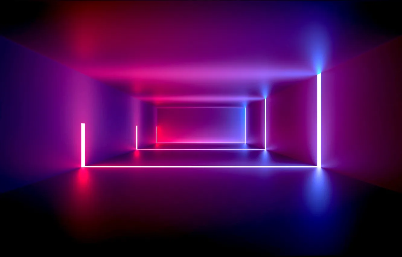 Photo wallpaper design, neon, abstract, light, design, background, Neon, room