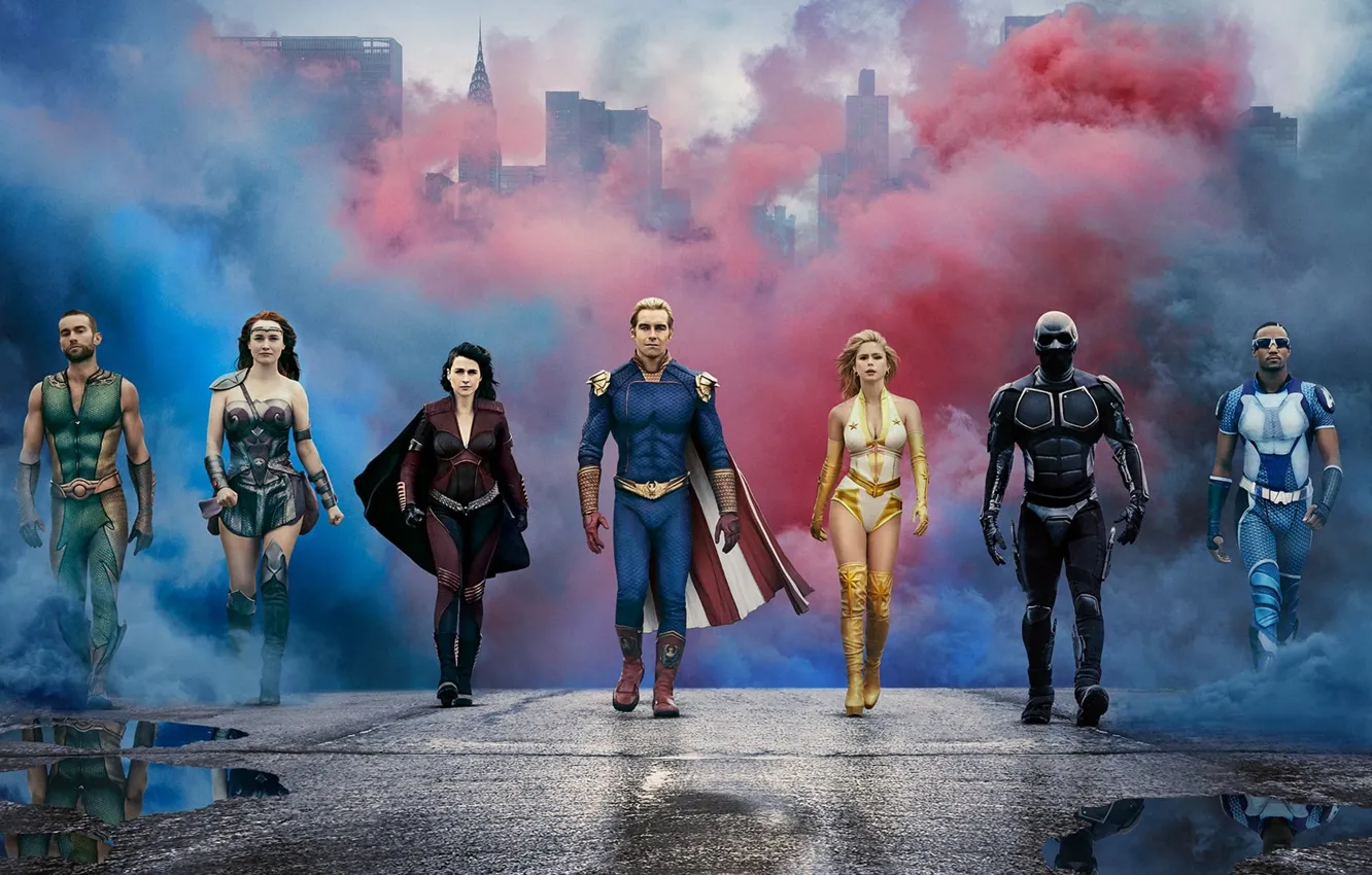 Photo wallpaper road, the film, smoke, actor, the series, Boys, The Boys