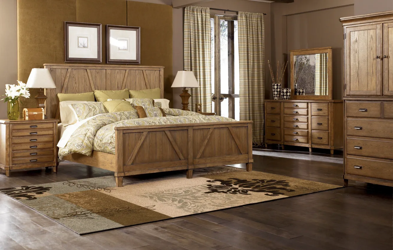 Photo wallpaper room, interior, bedroom