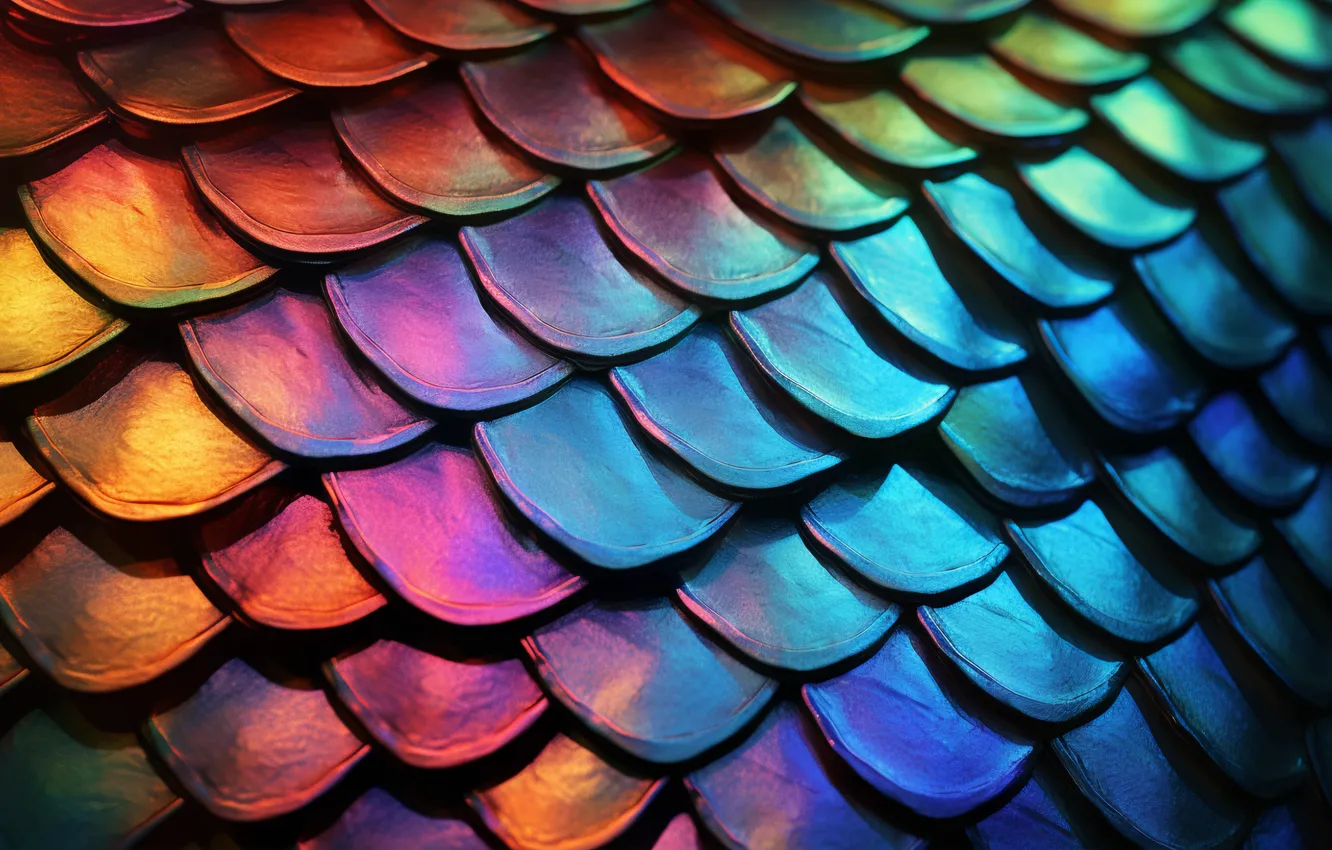 Photo wallpaper lights, dragon, texture, scales, tide, dragon scales