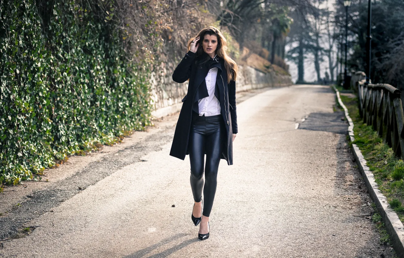 Photo wallpaper look, style, background, model, Veronica