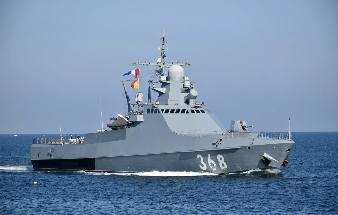 Photo wallpaper ship, patrol, The black sea, Vasily Bykov