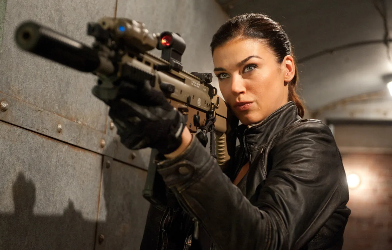 Photo wallpaper weapons, jacket, gloves, G.I. Joe: Retaliation, G. I. Joe: Throw Cobra 2, Adrianne Palicki, Adrienne …