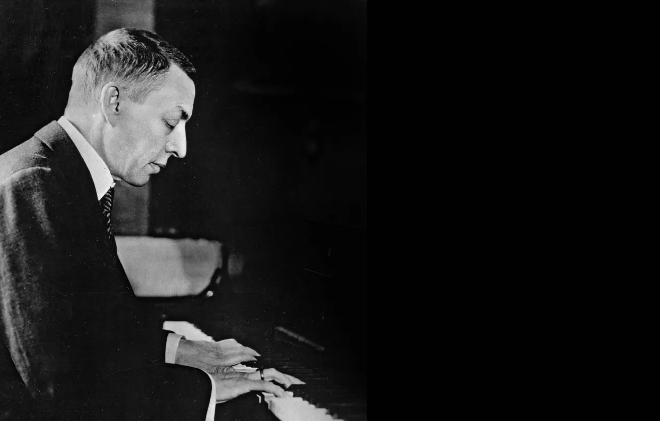 Photo wallpaper piano, virtuoso pianist, Sergey Rachmaninoff, Sergey Vasilyevich Rachmaninov