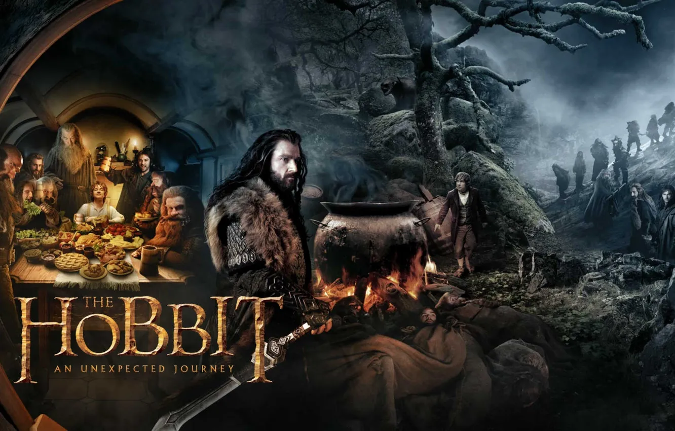 Photo wallpaper movie, The Hobbit, An Unexpected Journey