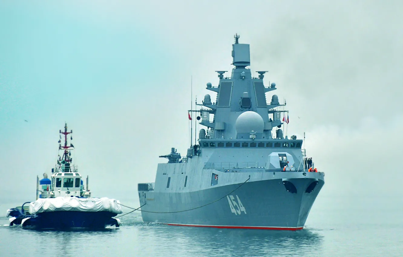 Photo wallpaper ship, frigate, Admiral Gorshkov, guard