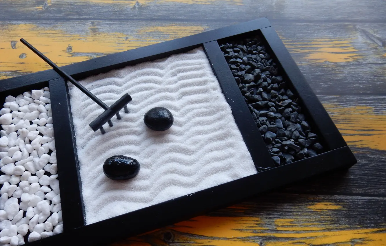 Photo wallpaper beautiful, фон background, HD wallpapers, decoration, widescreen, fullscree, rock garden table, japanese rock garden