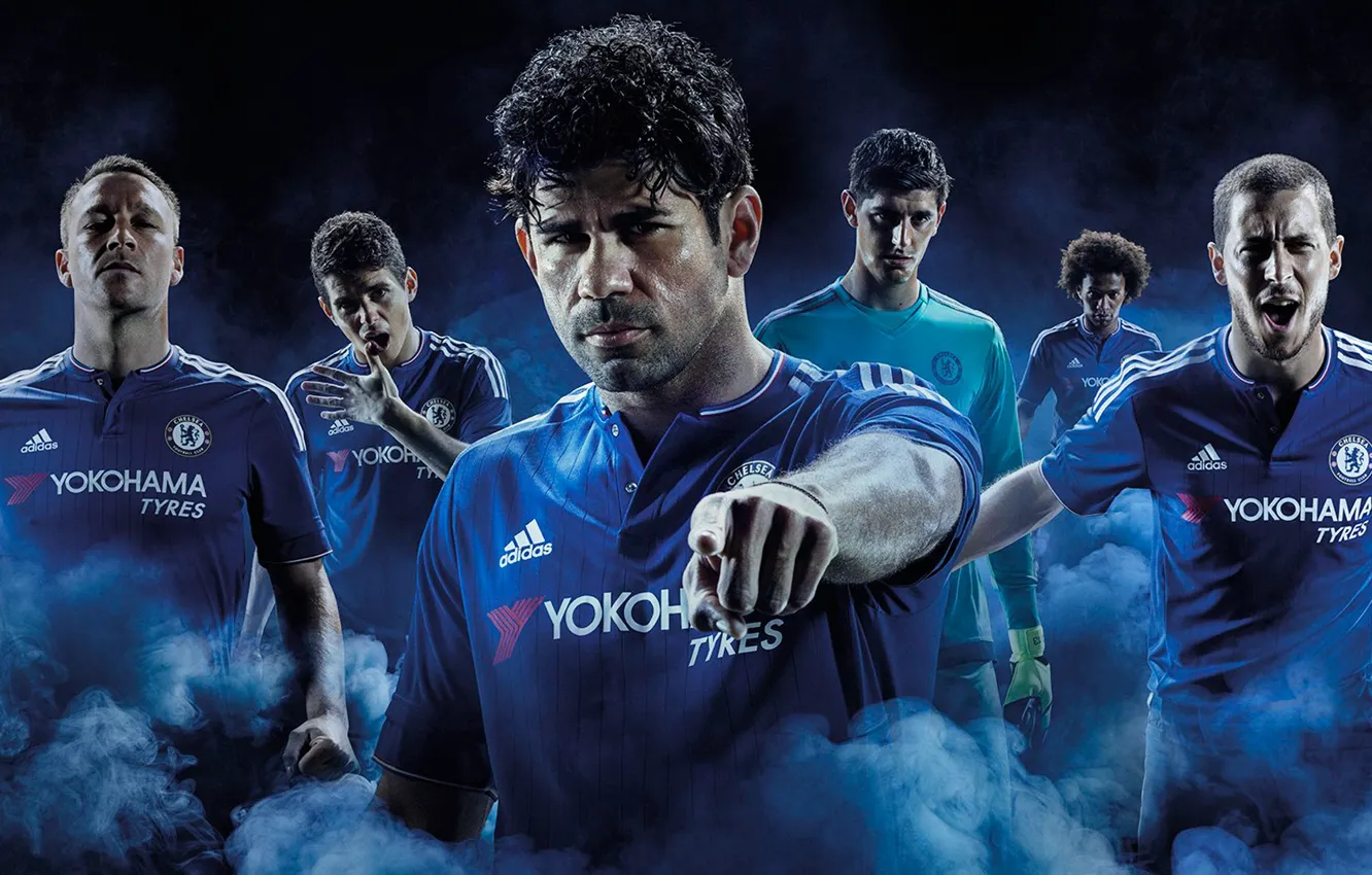 Photo wallpaper Oscar, Chelsea, Terry, Chelsea, Yokohama, Hazard, Willian, Diego Costa