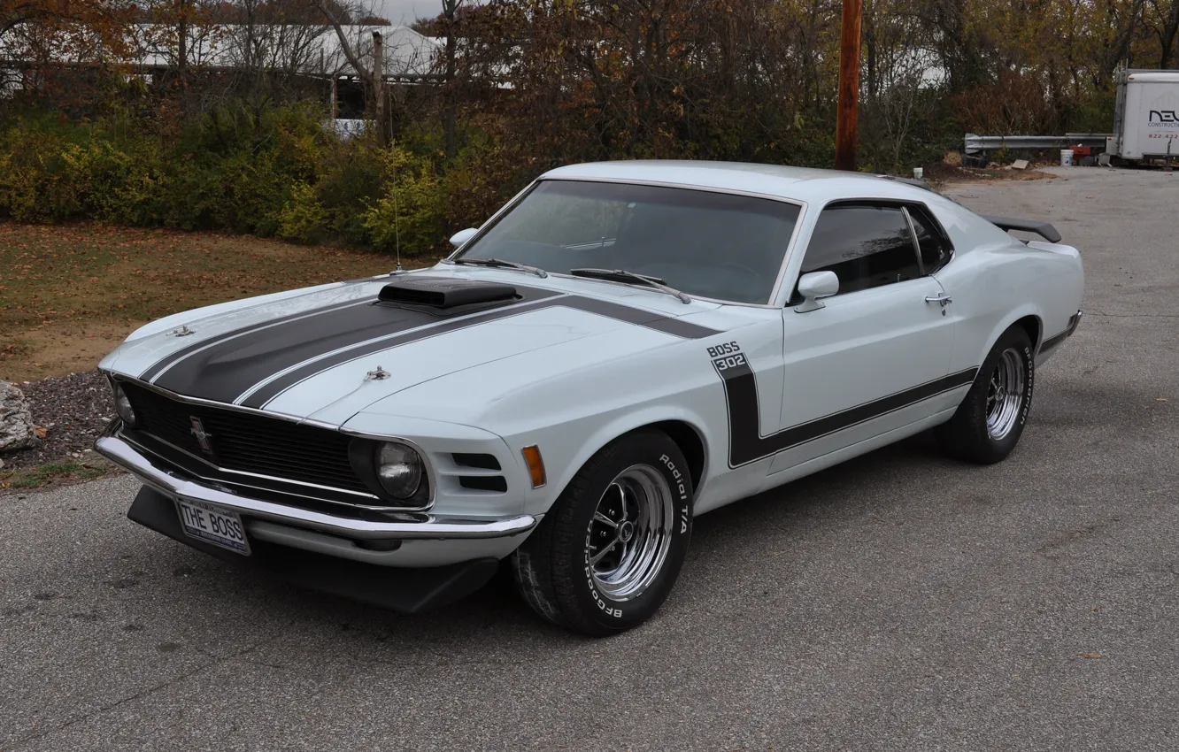 Photo wallpaper Mustang, Ford, 1970, Boss