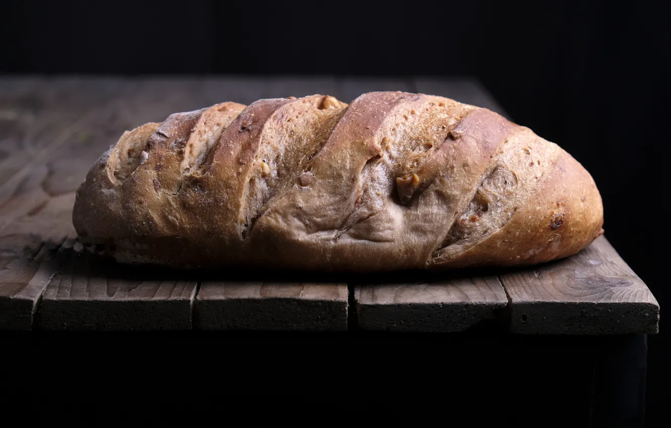 Photo wallpaper bread, table, food