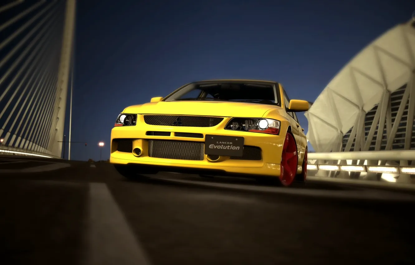 Photo wallpaper GranTurismo, evo, lacner