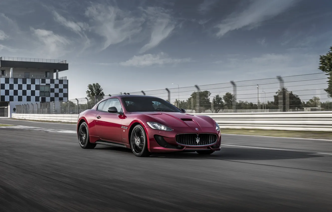 Photo wallpaper Maserati, Car, GranTurismo, Sport, Burgundy, Special Edition, 2017, Metallic