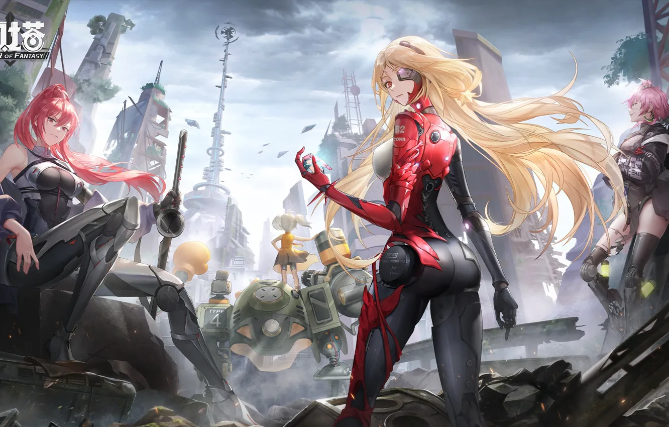 Photo wallpaper girl, the city, Nemesida, Tower Of Fantasy