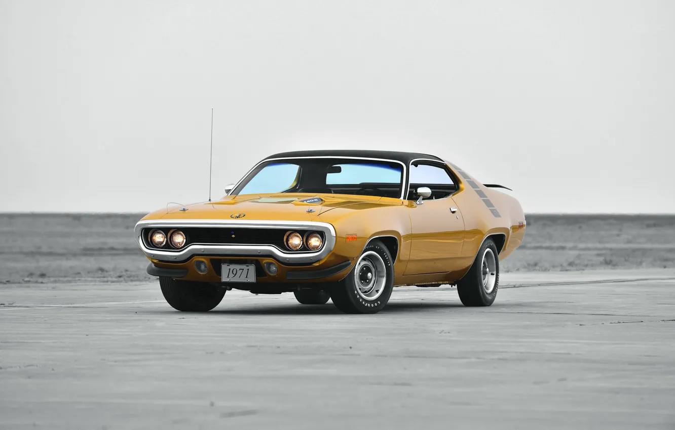 Photo wallpaper 1971, Plymouth, Plymouth, Road Runner, the road runner