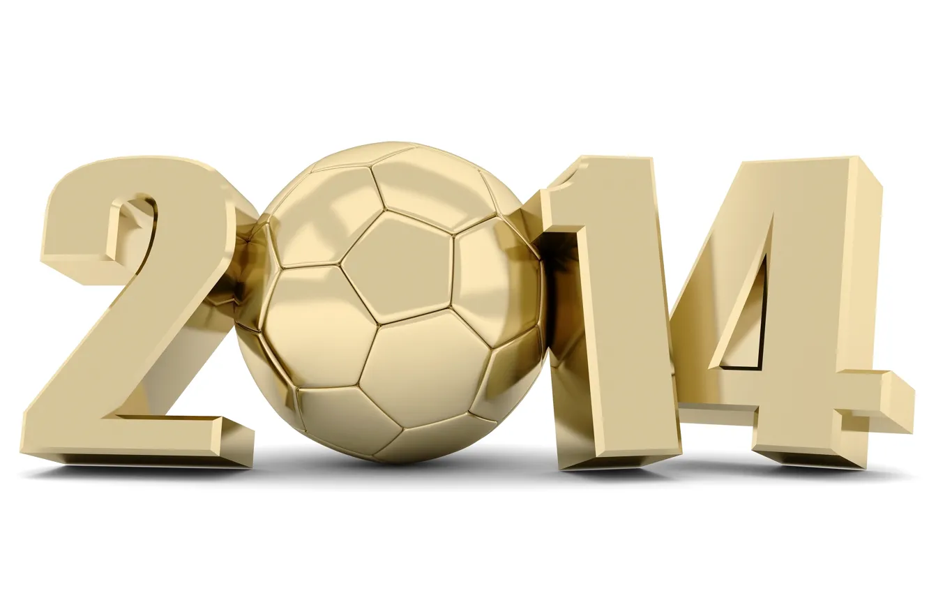 Photo wallpaper football, sport, the ball, new year, figures, the world Cup, 2014