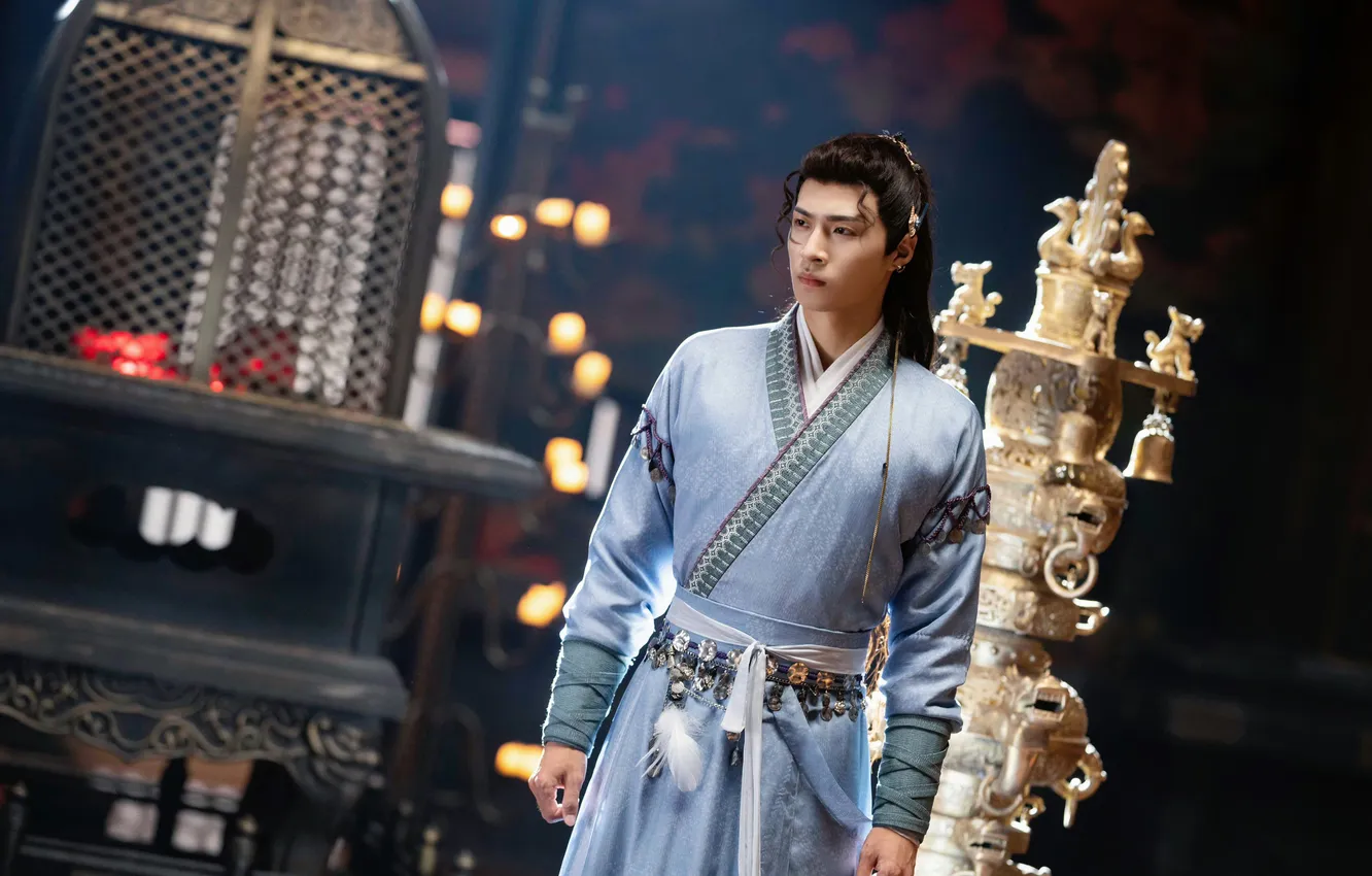 Photo wallpaper candles, China, the scenery, guy, drama, The light ashes of the moon