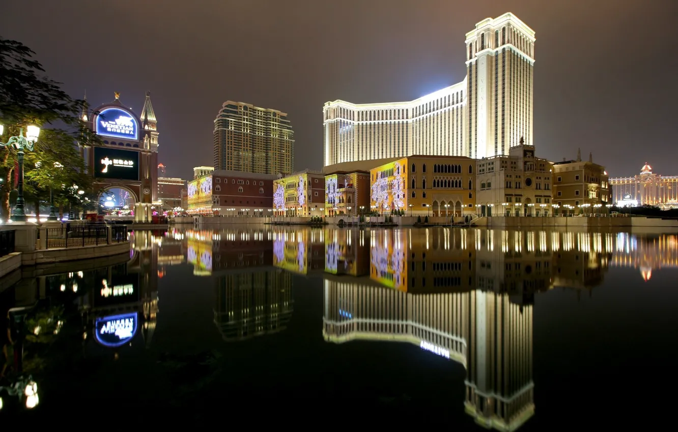 Photo wallpaper the city, building, China, Macau