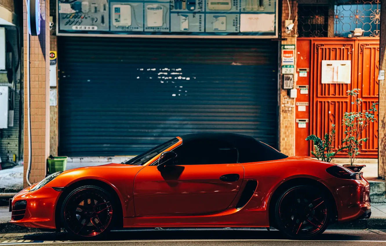 Photo wallpaper street, Porsche, Porsche
