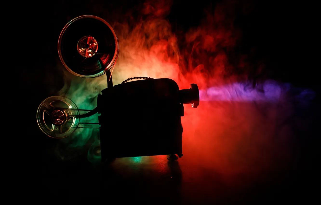 Photo wallpaper space, vintage, studio, texture, retro, video, technology, strip
